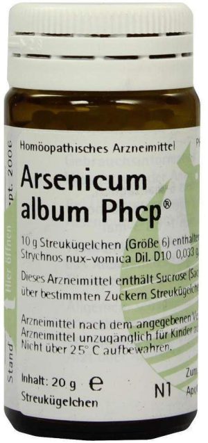 Arsenicum Album Phcp Globuli 20 G Globuli