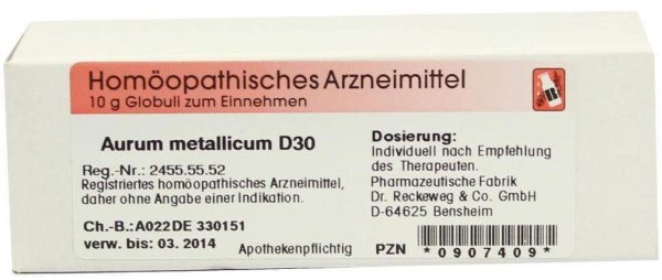 Aurum Metallicum D 30 Globuli