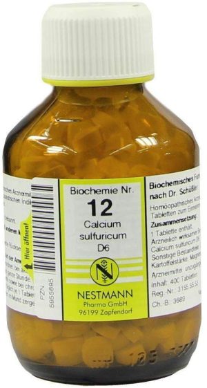 Biochemie 12 Calcium Sulfuricum D 6 400 Tabletten