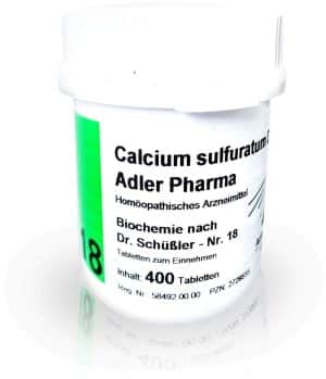 Biochemie Adler 18 Calcium Sulfuricum D 12 400 Tabletten