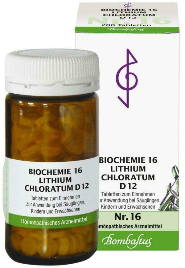Biochemie Bombastus 16 Lithium Chloratum D 12 200 Tabletten