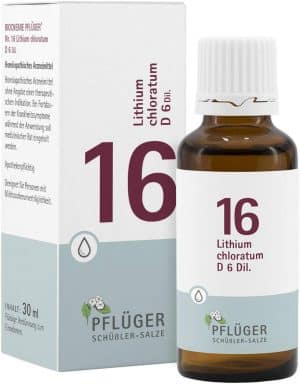 Biochemie Pflüger 16 Lithium Chloratum D6 30 ml Tropfen