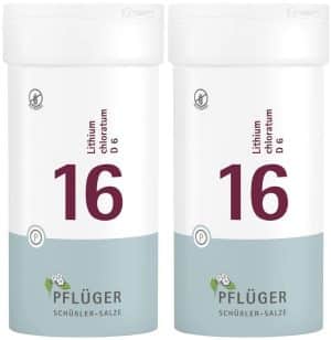 Biochemie Pflüger 16 Lithium chloratum D6 2 x 400 Tabletten