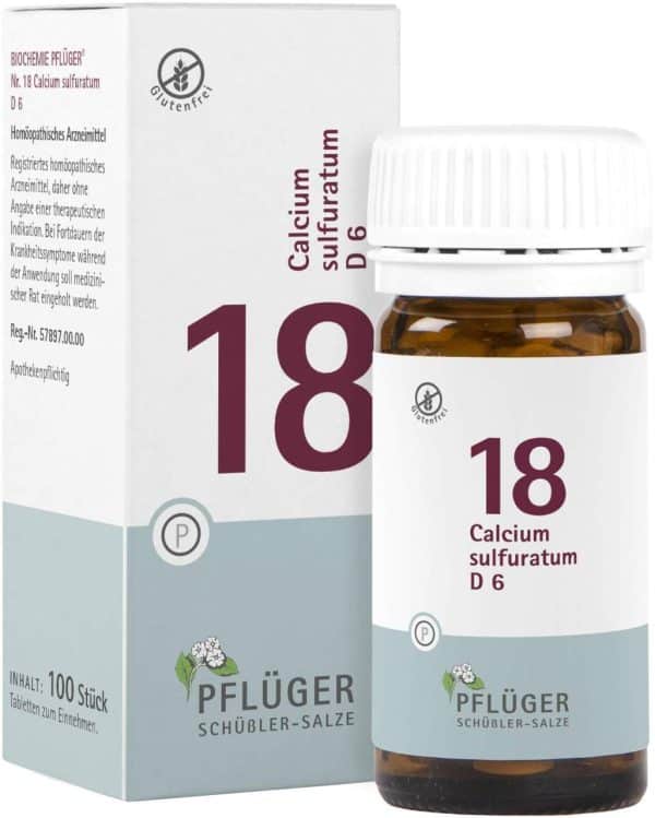 Biochemie Pflüger 18 Calcium Sulfuratum D6 100 Tabletten