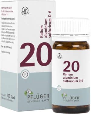 Biochemie Pflüger 20 Kalium Aluminium Sulfuricum D6 100 Tabletten