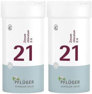 Biochemie Pflüger 21 Zincum chloratum D6 2 x 400 Tabletten