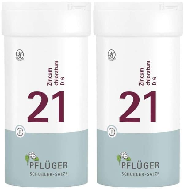 Biochemie Pflüger 21 Zincum chloratum D6 2 x 400 Tabletten