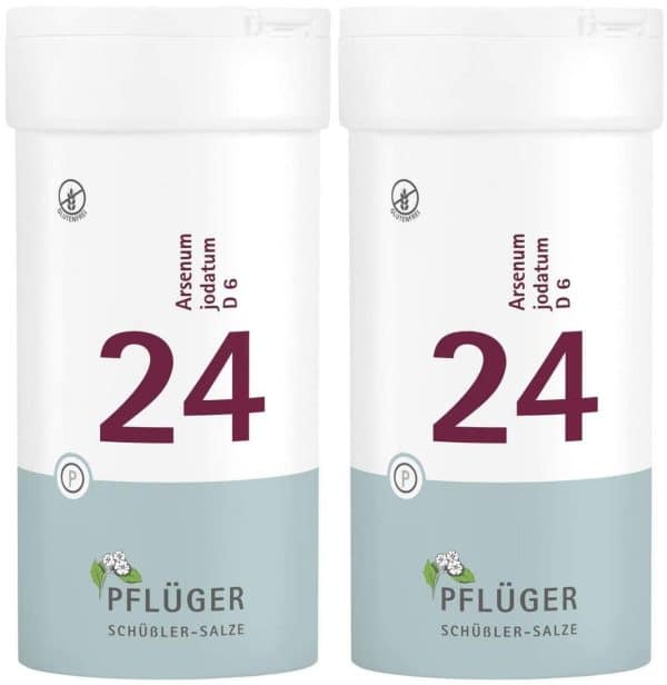Biochemie Pflüger 24 Arsenum jodatum D6 2 x 400 Tabletten