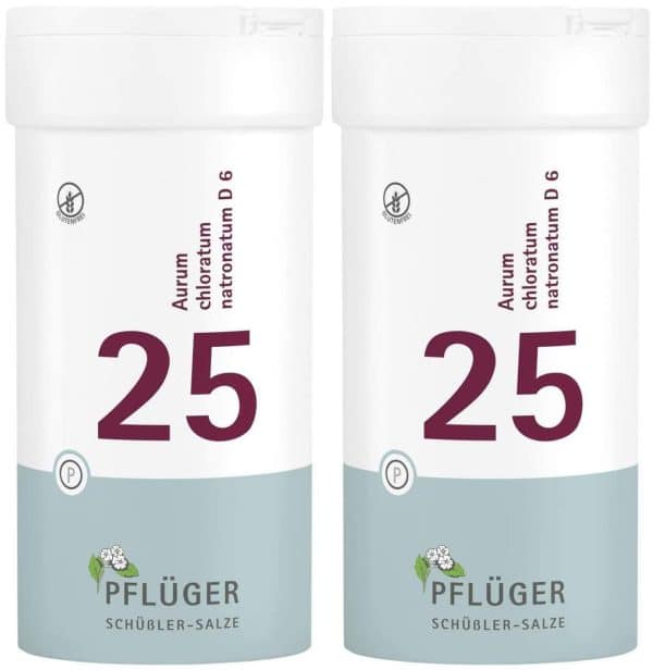 Biochemie Pflüger 25 Aurum chloratum natronatum D6 2 x 400 Tabletten