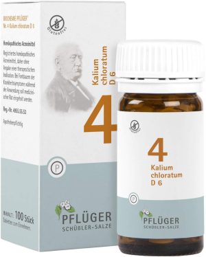 Biochemie Pflüger 4 Kalium Chloratum D6 100 Tabletten