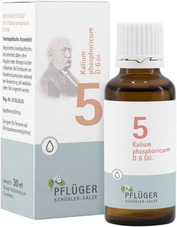 Biochemie Pflüger 5 Kalium Phosphoricum D6 30 ml Tropfen