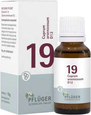 Biochemie Pflüger Nr. 19 Cuprum Arsenicosum D12 15 G Globuli