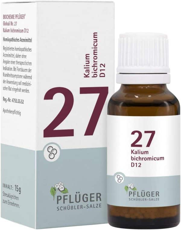Biochemie Pflüger Nr. 27 Kalium Bichromicum D12 15 G Globuli