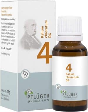 Biochemie Pflüger Nr. 4 Kalium Chloratum D6 15 G Globuli