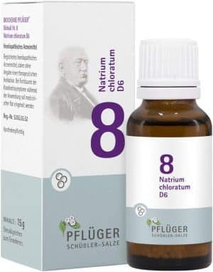 Biochemie Pflüger Nr. 8 Natrium Chloratum D6 15 G Globuli