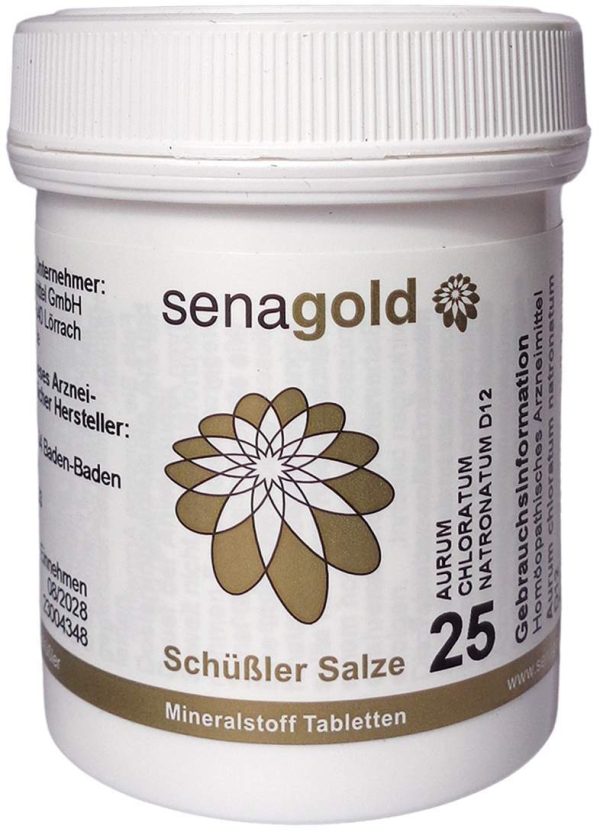 Biochemie Senagold 25 Aurum Chlor.Natron.D 12 Tabl