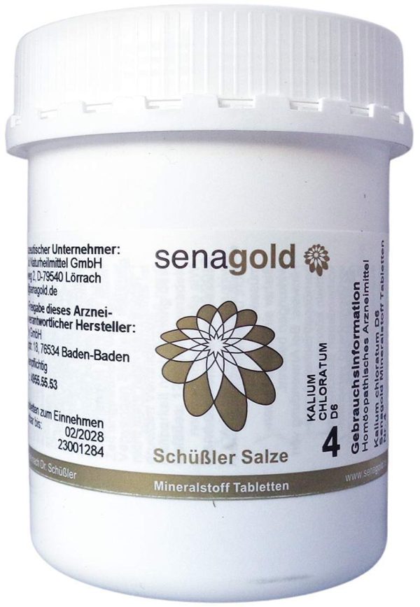Biochemie Senagold 4 Kalium Chloratum D 6 Tablette