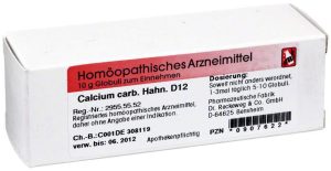 Calcium Carbonicum Hahnemanni D 12 Globuli 10 G
