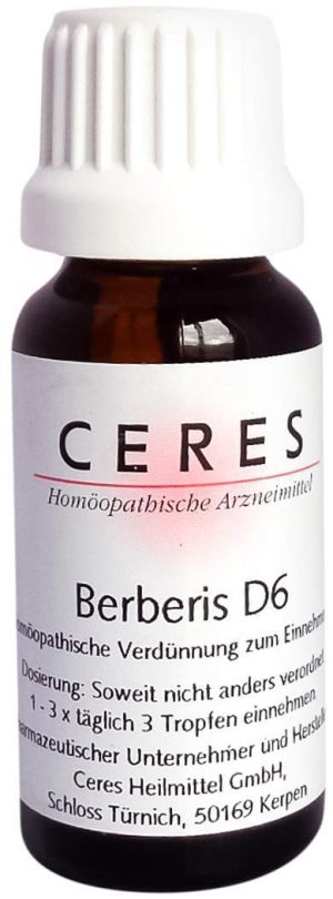 Ceres Berberis D 6 Dilution 20 ml