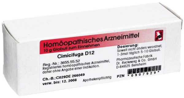 Cimicifuga D12 10 G Globuli