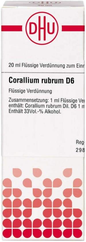 Corallium Rubrum D 6 Dilution 20 ml