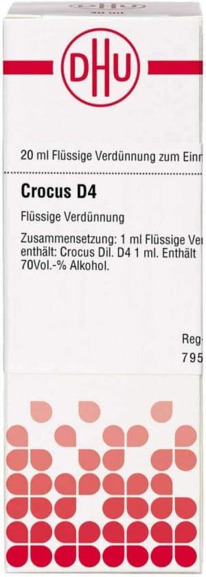 Crocus D 4 Dilution 20 ml