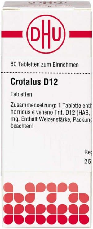 Crotalus D 12 Tabletten 80 Stück