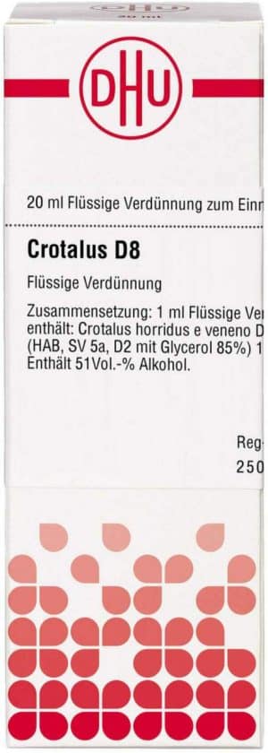 Crotalus D 8 Dilution 20 ml
