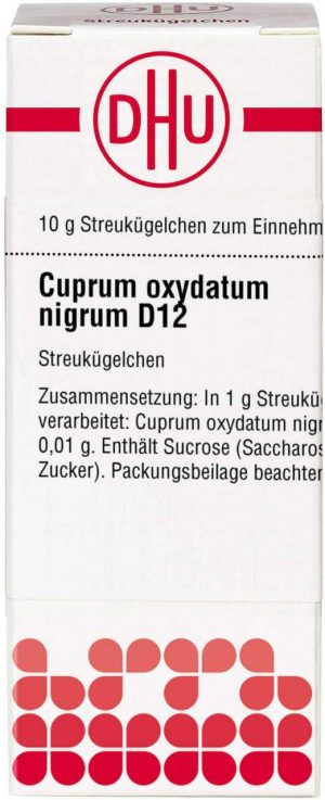 Cuprum Oxydatum Nigrum D 12 Globuli 10 G