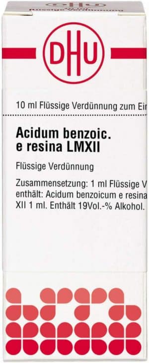 DHU Acidum Benzoicum e resina Lm Xii 20 ml Dilution