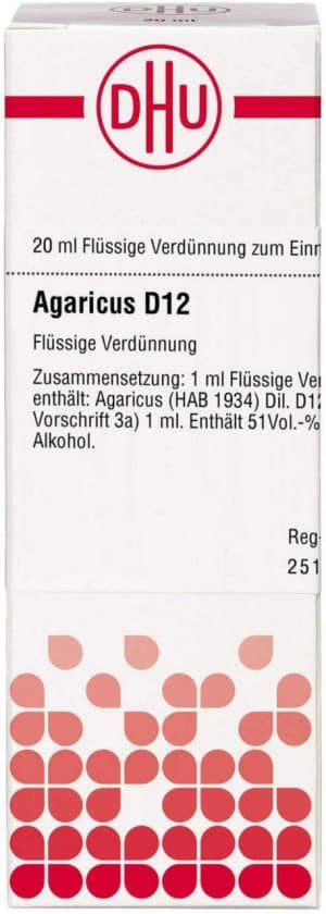 DHU Agaricus D12 Dilution 20 ml