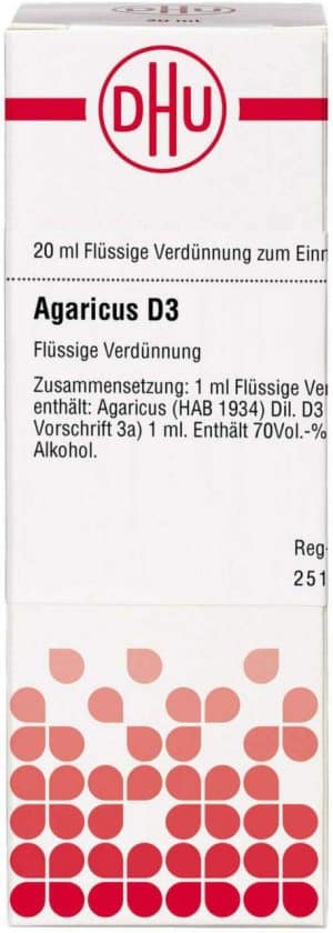 DHU Agaricus D3 Dilution 20 ml