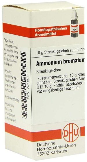 DHU Ammonium bromatum D12 10 g Globuli