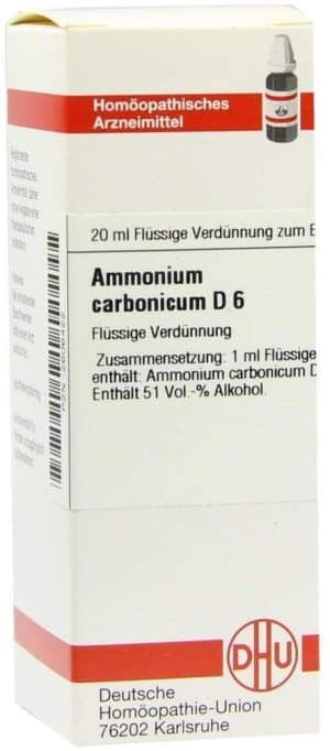 DHU Ammonium carbonicum D6 Dilution