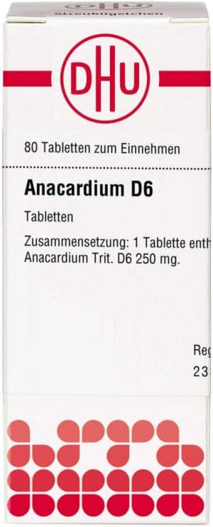 DHU Anacardium D6 Tabletten 80 Stück