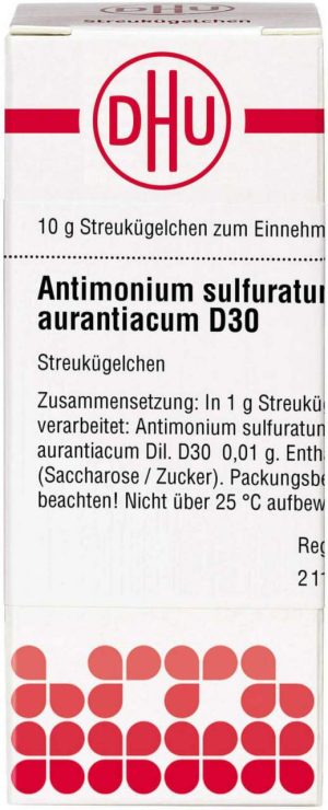 DHU Antimonium sulfuratum aurantiacum D30 Globuli