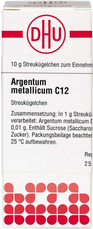 DHU Argentum metallicum C12 Globuli 10 g