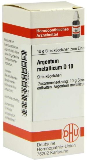 DHU Argentum metallicum D10 Globuli