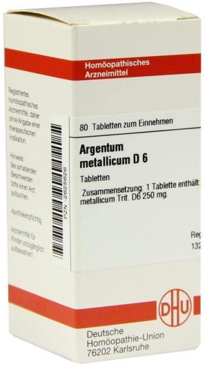 DHU Argentum metallicum D6 80 Tabletten