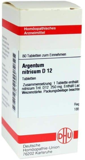 DHU Argentum nitricum D12 80 Tabletten