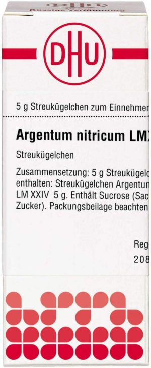 DHU Argentum nitricum LMXXIV Globuli 5 g