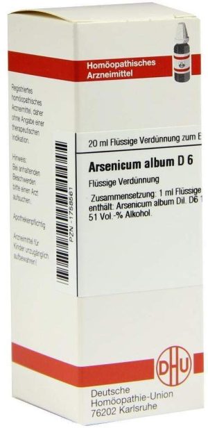 DHU Arsenicum album D6 Dilution 20 ml