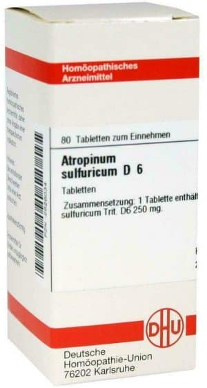 DHU Atropinum sulfuricum D6 80 Tabletten