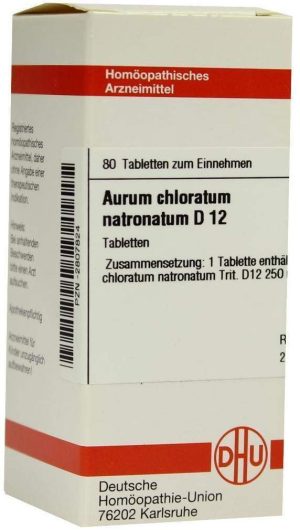 DHU Aurum chloratum natronatum D12 80 Tabletten