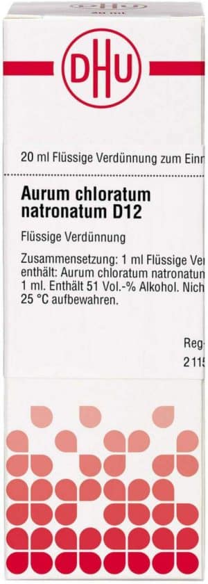 DHU Aurum chloratum natronatum D12 Dilution 20 ml