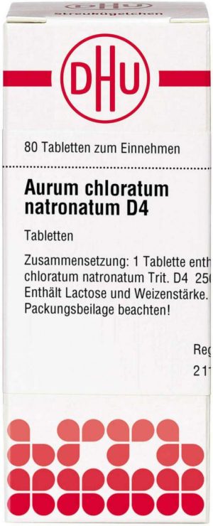 DHU Aurum chloratum natronatum D4 Tabletten 80 Stück