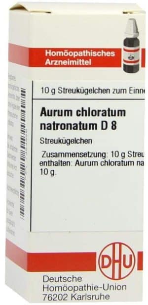 DHU Aurum chloratum natronatum D8 Globuli