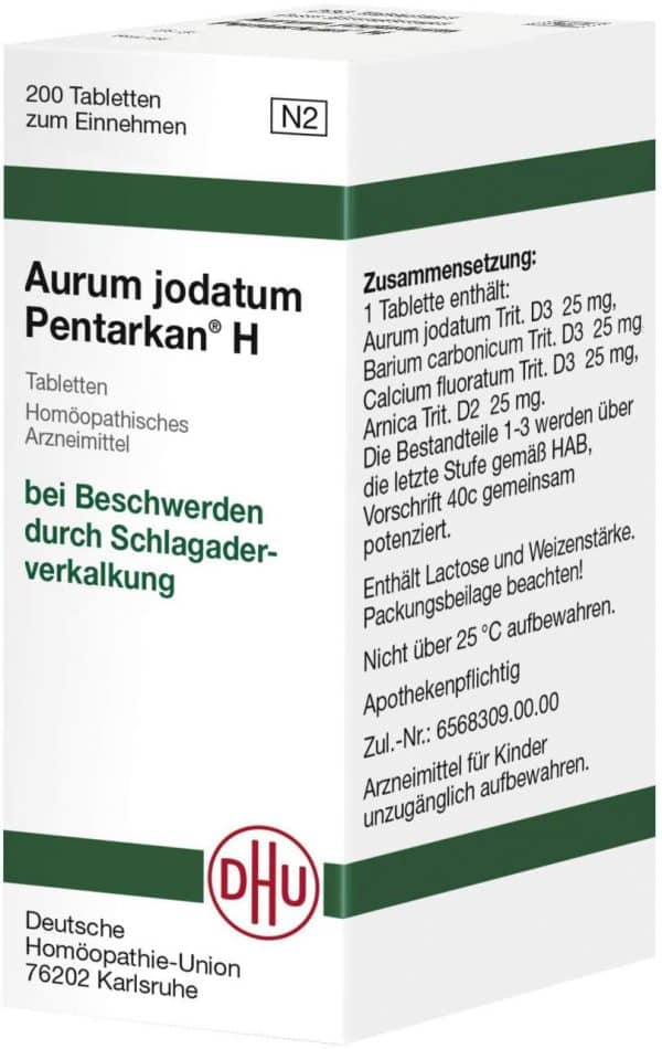DHU Aurum jodatum Pentarkan H 200 Tabletten