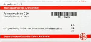 DHU Aurum metallicum D30 Ampullen 8 x 1 ml