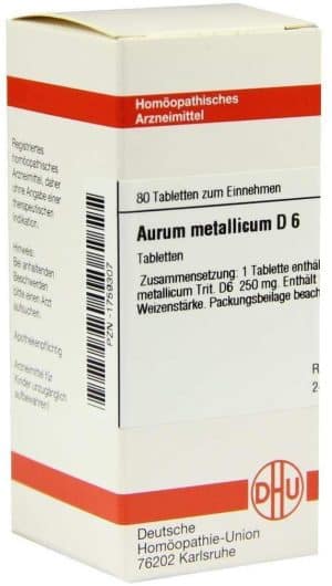 DHU Aurum metallicum D6 80 Tabletten